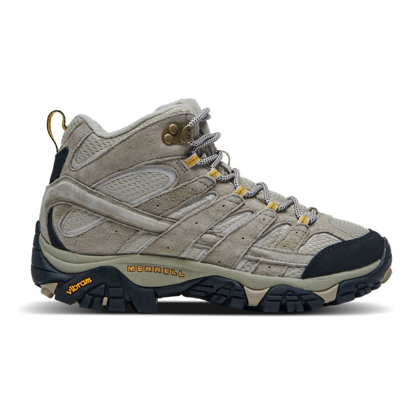 Chaussures Randonnée Merrell Moab 2 Mid Ventilator Grise Femme | G.F.DXTS